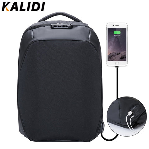 Waterproof w/ USB Charger Backpack 15.6inch